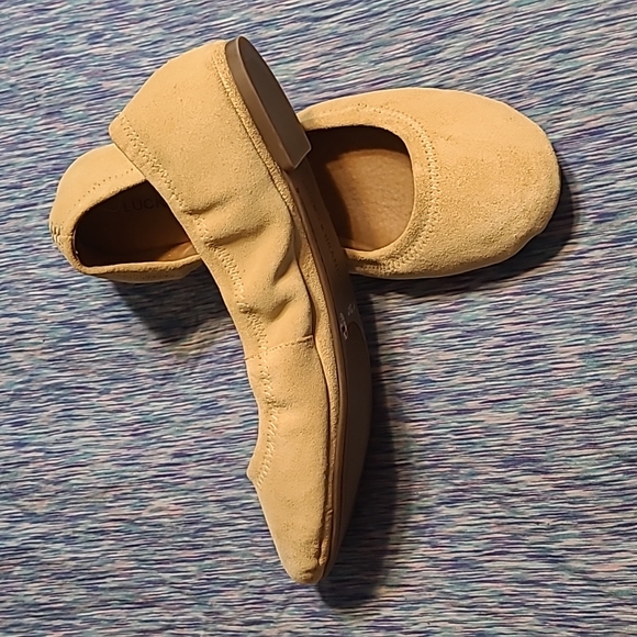 Lucky Brand Emmie Ballet Flats suede tan 10 - Picture 2 of 6